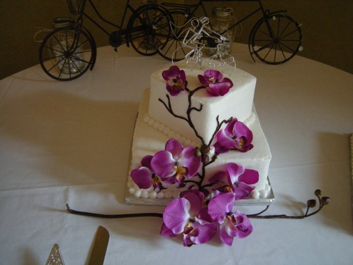 Tagged cake celebration flowers iris love marriage party purple